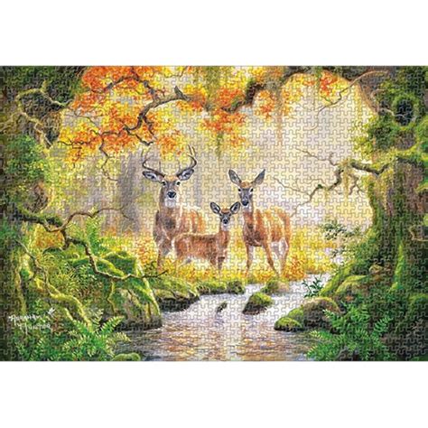 Puzzle Pi Ces Famille De Cerfs L Atelier De Lucie