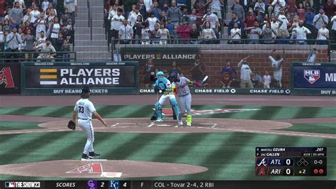 MLB The Show 23 Dbacks Vs Braves Game 59 Mlbtheshow Franchise