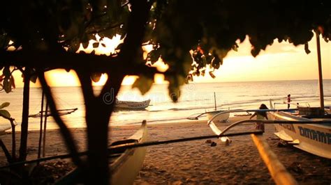 Philippines Children Playing at Sunset on the Beach in Manila ...