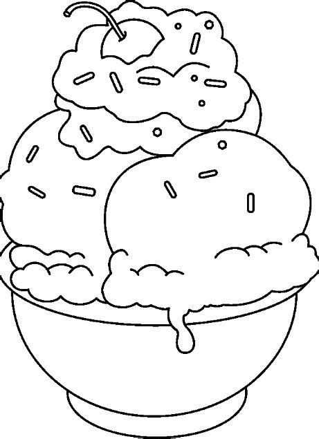 Classic And Chic Ice Cream Clipart In Black And White