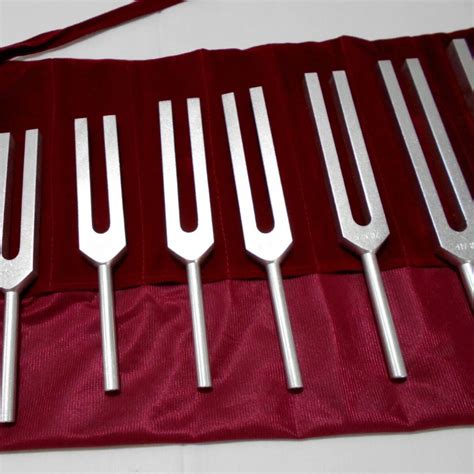 Mars International Manufacture 7 Chakra Tuning Fork Set Of 7 With Pouch