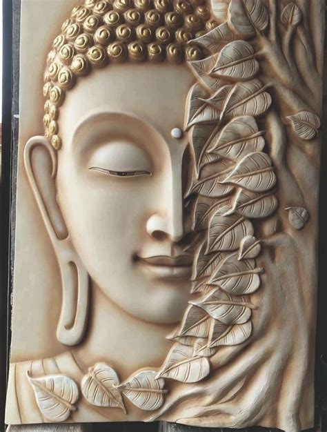 Sand Stone Natural Stone Buddha Wall Mural Size X Customizable At