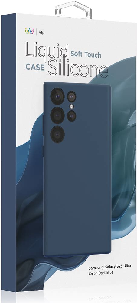 Чехол-накладка VLP Silicone Case для Samsung Galaxy S23 Ultra Синий ...