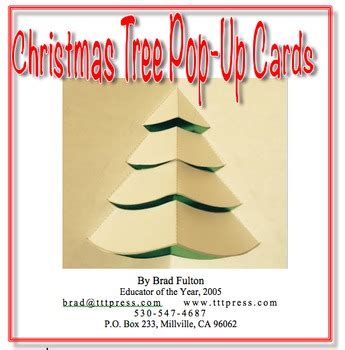 Christmas Tree Pop-up Cards by Teacher to Teacher Press | TpT