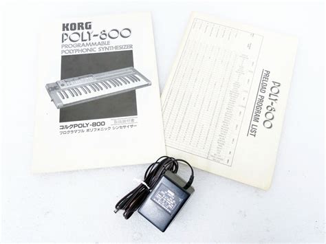 Matrixsynth Reverse Keys Korg Poly 800 Sn 000624 With Blue Korg Gig Bag