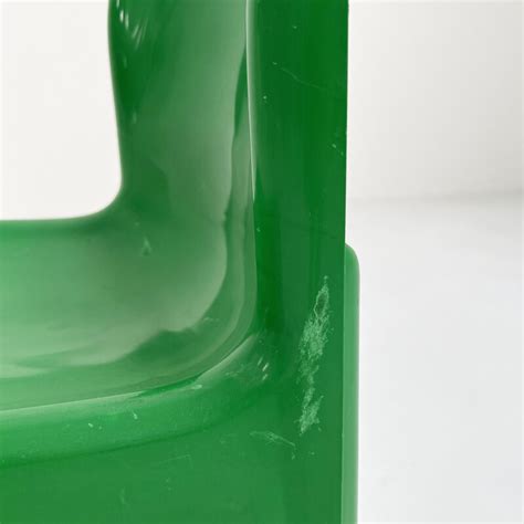 Chaise Verte Vintage Mod Le Par Carlo Bartoli Pour Kartell