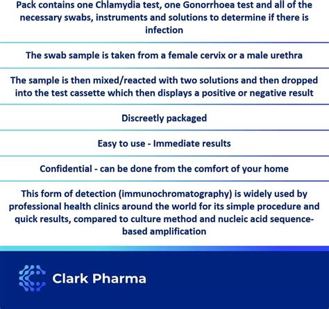 Chlamydia Gonorrhoea Self Test Kit Rapid Std Sti Home Test For Men