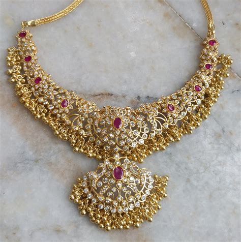 Necklace Necklaces For Women Indian Jewelry Traditional Jewelry Cz