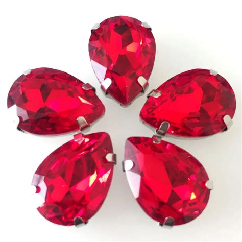 Buy Free Shipping Red Waterdrop High Quality Crystal