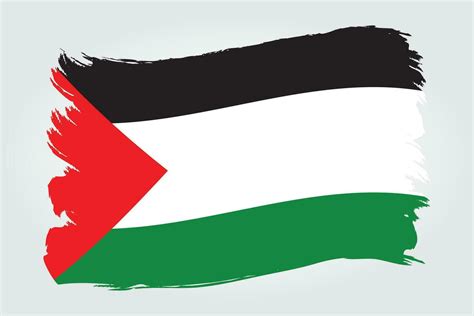 Palestine flag paint brush strokes. Palestine flag vector page symbol ...