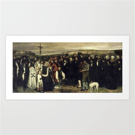 The Burial at Ornans, Gustave Courbet, 1849 -1850 Art Print by Asar ...