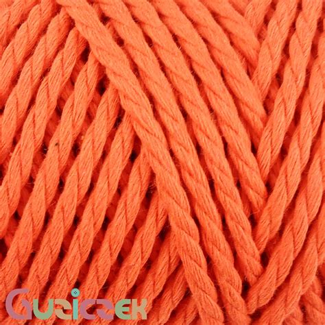 Sznurek Yarnart Macrame Rope Mm Neonowy Pomara Cz Pasmanteria Guziczek