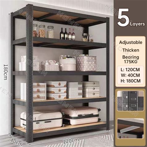 Oversized 120X40X200cmHeavy Duty Storage Shelves With 5 6 Layer Metal