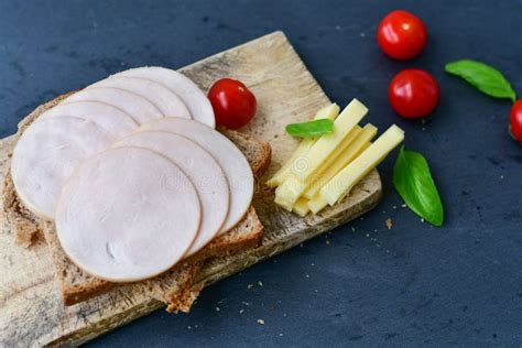 Sandwich with Slices of Chicken Fillet Stock Photo - Image of diet, baking: 113677974