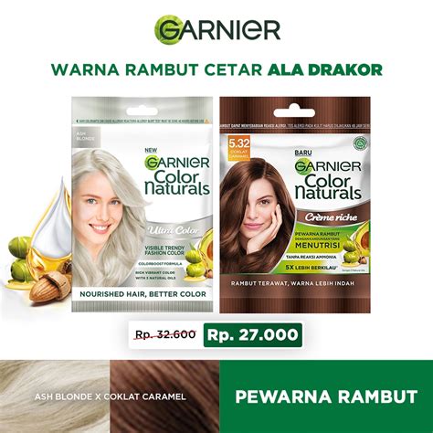 Jual Paket Hemat Garnier Semir Sachet Ash Blonde 7 3 Golden Brown