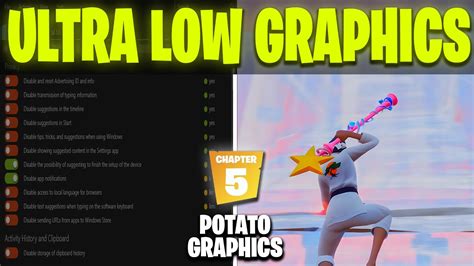 New Chapter 5 How To Get Ultra Low Graphics In Fortnite Fps Boost 0 Input Delay Youtube