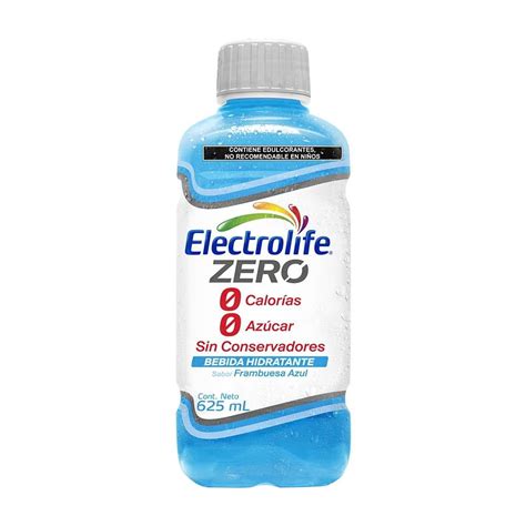 Bebida Hidratante Electrolife Zero Frambuesa Azul 625 Ml Walmart