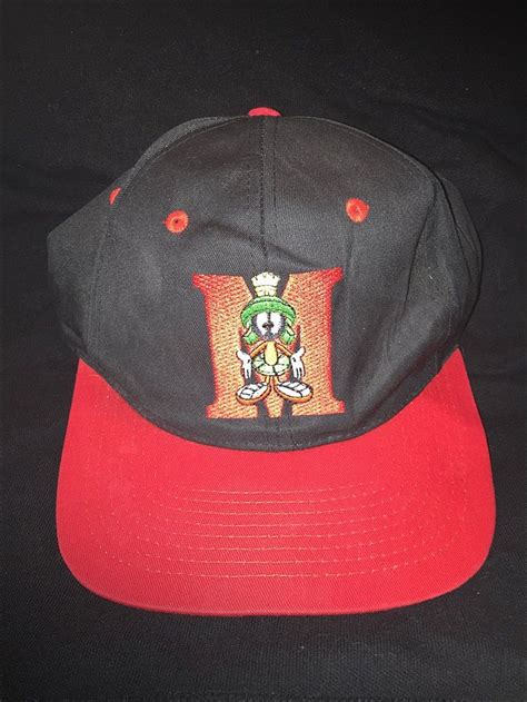 Vintage Deadstock 90 S Looney Tunes Marvin The Martian Snapback Hat Cap Snapback Hats Marvin