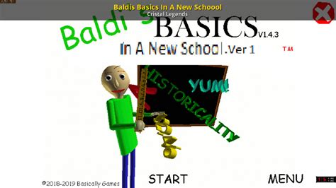 Baldis Basics In A New Schoool Baldis Basics Mods