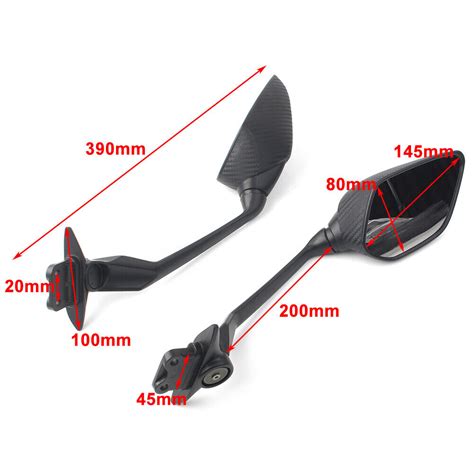 Fit Yamaha TMAX 530 2012 2013 2014 Rearview Mirrors Side Rear View