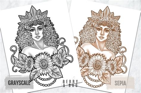 Printable Adult Coloring Page Anti Stress Adults Coloring Page Leo