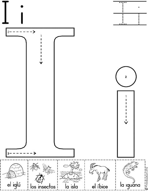 Grafomotricidad Letra I 14 Manualidades A Raudales