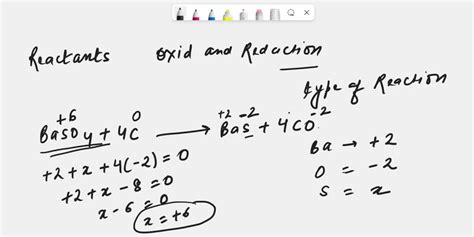 SOLVED: BaSO4 + 4C â€”â€”â€”> BaS + 4CO In the above reaction, write ...