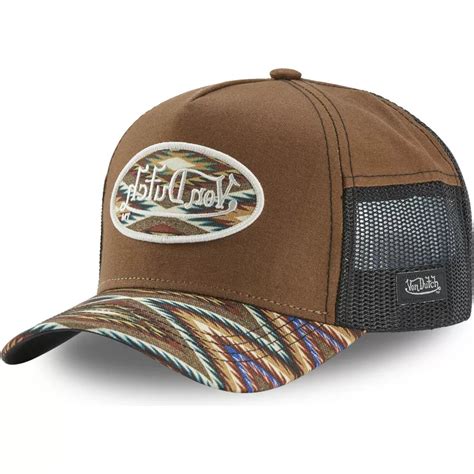 Von Dutch Atru She Brown Trucker Hat Caphunters De