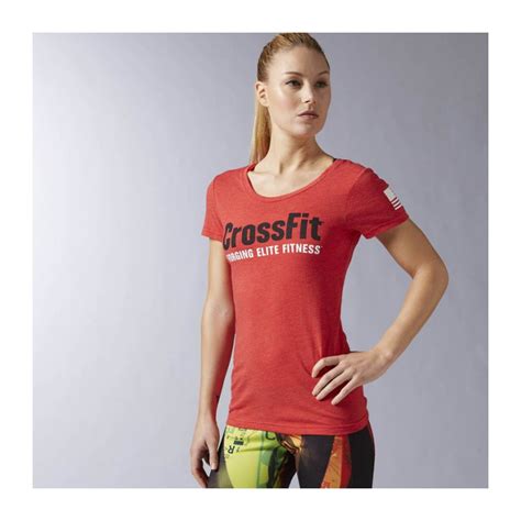 Woman T Shirt Reebok Crossfit Forging Elite Fitne Workout Eu