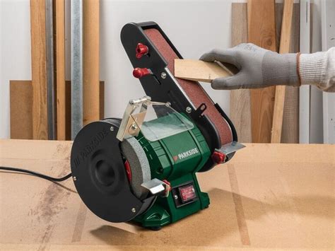 Parkside 2in1 Bench Grinder Belt Sander 240W Corded Electric With