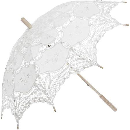 Amazon Toptie Vintage White Lace Parasol Wedding Bridal Umbrella