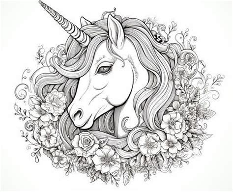 Unleash Creativity With Unicorn Coloring Pages In 2024 Unicorn