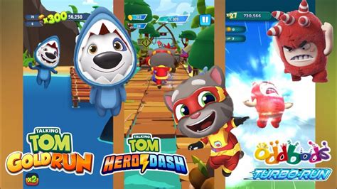 Talking Tom Gold Run Shark Hank Talking Tom Hero Dash Super Tom