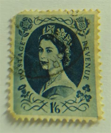 Gb Queen Elizabeth Ii Pre Decimal Wilding S D Postage Stamp