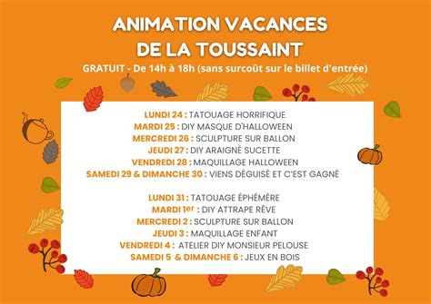 Animation Vacances De La Toussaint Ludi Planet