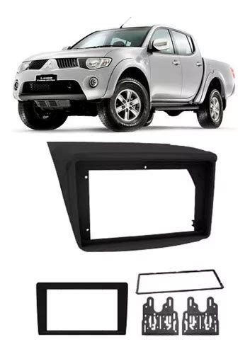 Moldura 2 Din Mitsubishi L200 Triton Preta Fiamon MercadoLivre