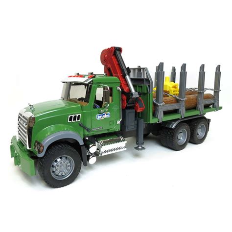 1/16th Bruder Mack Granite Log Truck with Knuckleboom Grapple Crane ...