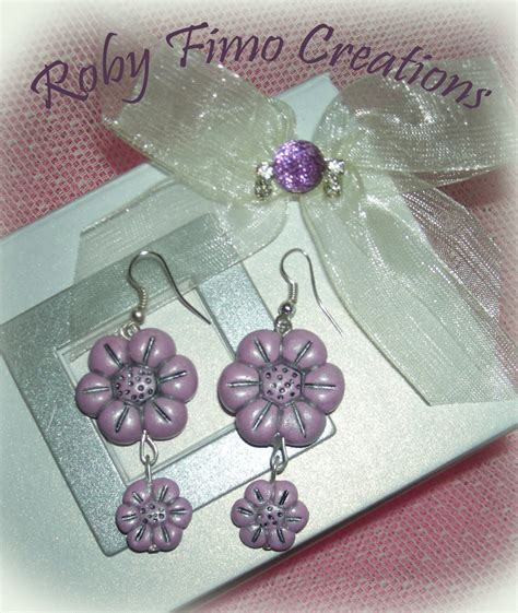 Roby Fimo Creations Orecchini Fimo Thun Fiore Fiore