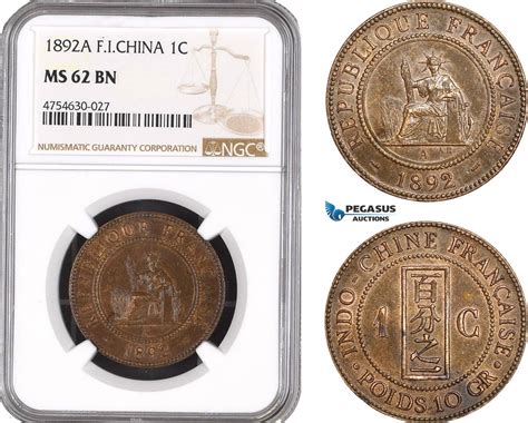 French Indo China Centime Ngc Ms Bn Ma Shops