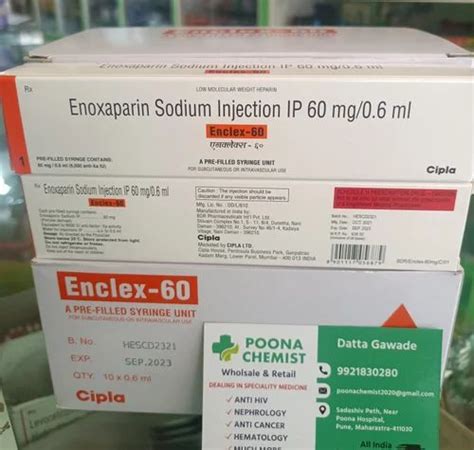 Enclex Enoxaparin Injection Mg Ml At Rs Piece