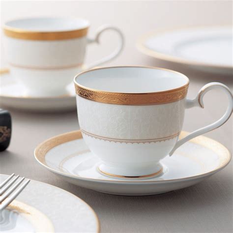 Noritake 華麗年代金邊 咖啡對杯 Pchome 24h購物