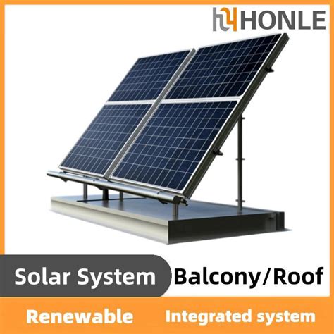 Solar Panel With Micro Inverter W Home Energy Storage System Roof