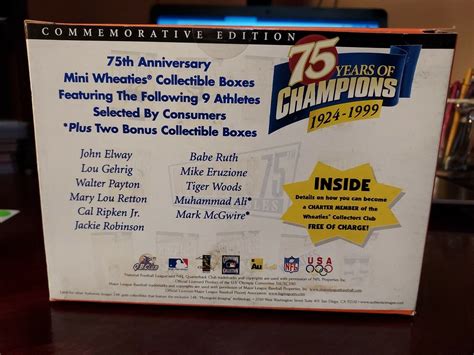 1999 Wheaties 75 Years Of Champions Cal Ripken Jr 24 K Gold Signature