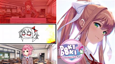 Doki Doki Literature Club Plus Rare Scenes Easter Eggs Compilation