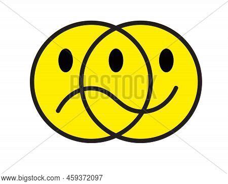 Smile Sad Face. Happy Vector & Photo (Free Trial) | Bigstock