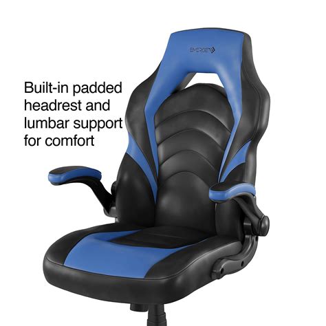 Staples Emerge Vortex, Bonded Leather Gaming Chair, Ergonomic, Black ...