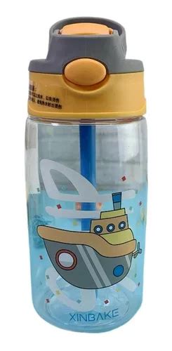 Garrafa Squeeze Agua Infantil Acrilico Bico Retrátil Sem Bpa