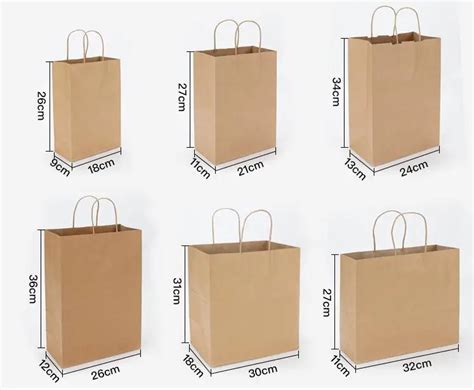 Standard Size Paper Bag Size Chart Ppgbbe Intranet Biologia Ufrj Br