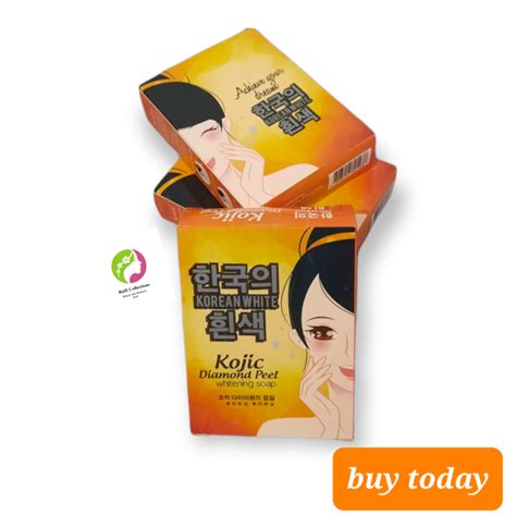 Korean White Kojic Diamond peel whitening soap 65g | Lazada PH