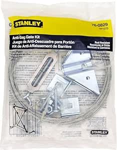 Stanley Hardware Anti Sag Gate Kit Zinc Plated Door